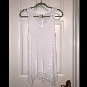 LAST CHANCE!! Paper Crane, white boho top, medium